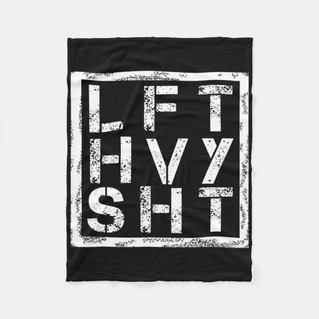 Lft Hvy Sht - Hiss Heavy Shi... Fleecefilt (Framsidan)