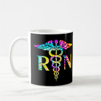 Lful RN Registered Nurse Tie Dye Bevackra uniqu Kaffemugg