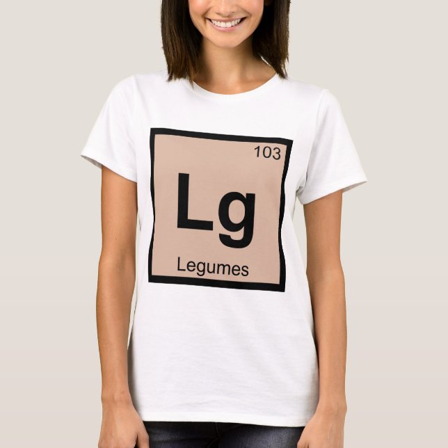 Lg - Baljväxter Kemi Periodiska Systemet Symbol Tee Shirt (Framsida)