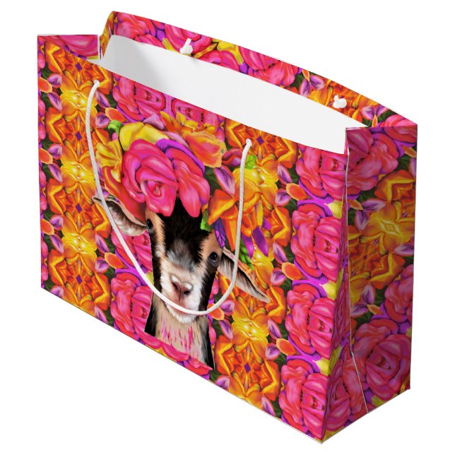 Lg Gift Bag Posey, Goat (Baksidan Vinklad)
