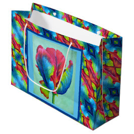 Lg Gift Bag Rainbow Tulip #2