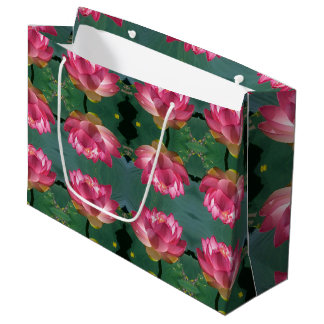 Lg Gift Bag Rosa Lotus