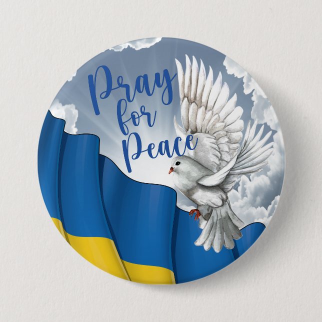 Lg. Pray for Peace for Ukraina Knapp (Framsida)