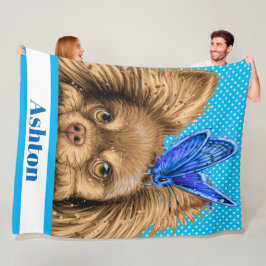 Lg Precious Chihuahua Fleece Blanket