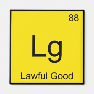 Lg - Rättvist God Kemiskt Element Symbol Rollig T Magnet