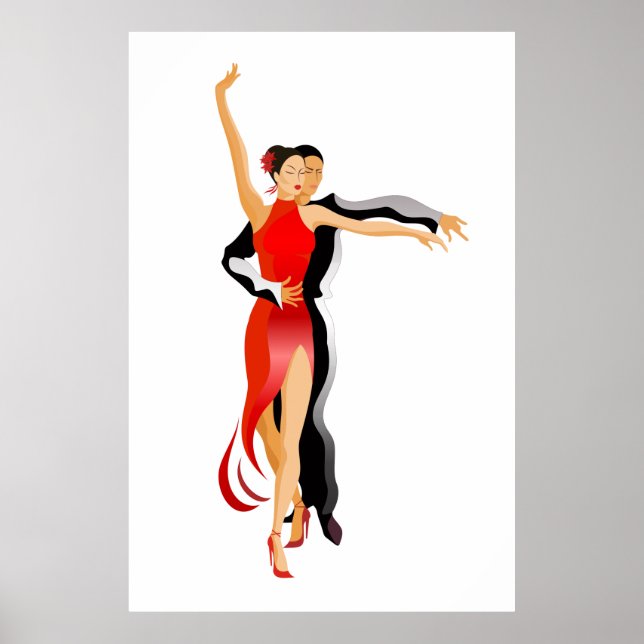 Lg. Rumba Dancers Dance Series Poster (Framsidan)