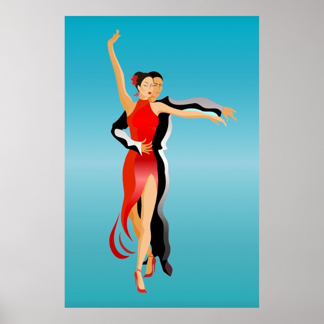 Lg. Rumba Dancers Dance Series Poster (Framsidan)
