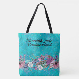 Lg. Vackert fack över hela utskriften - se bakåt Tygkasse