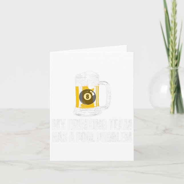 Lgan Slogan från Bassäng Billiard-teamet Kort (Framsida)