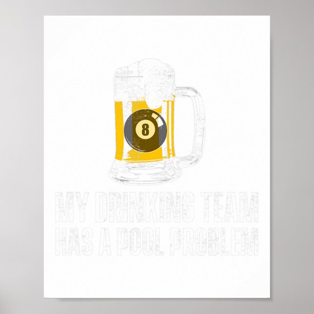 Lgan Slogan från Bassäng Billiard-teamet Poster (Framsidan)