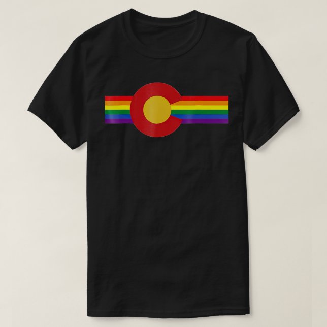 LGB Denver Colorado Gay pride  T Shirt (Design framsida)