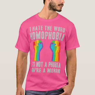 LGB-homofofobi - Gay-design för alla typer av grå  T Shirt