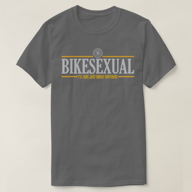 LGB-lagring till BIKESEXUAL SHIR Vit T Shirt (Design framsida)