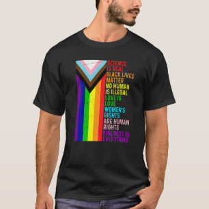 LGB-Lesbisken Gay Science är reell Blm Kärlek är K T Shirt