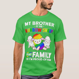 LGB min bror är ett regnbågsfår av familjejordbrud T Shirt