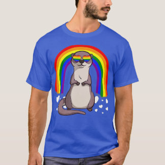 LGB Otter Gay pride Rainbow LGBQ Cute Gift T Shirt