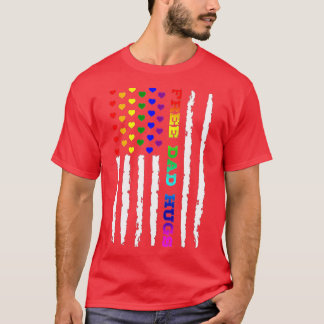 LGB Pride Flagga Free Pappa Hugs T Shirt