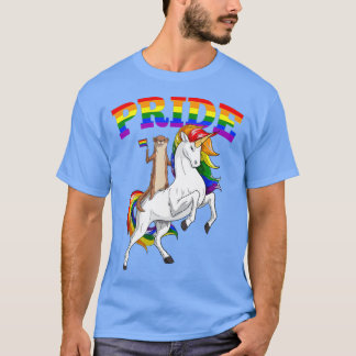 LGB Sea Otter Unicorn Gay Pride Rainbow LGBQ Cute  T Shirt