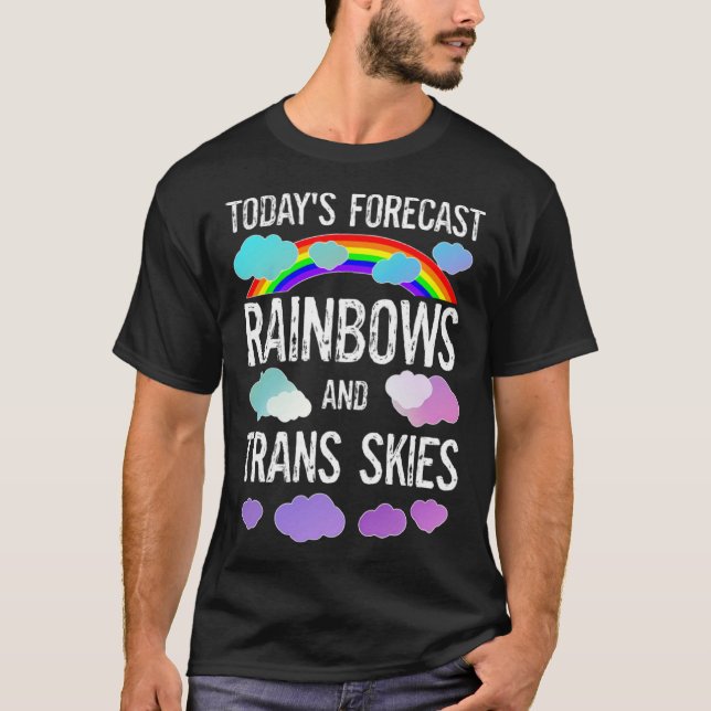 LGBGTQ Transgender Pride Month Parade Rainbows Tra T Shirt (Framsida)