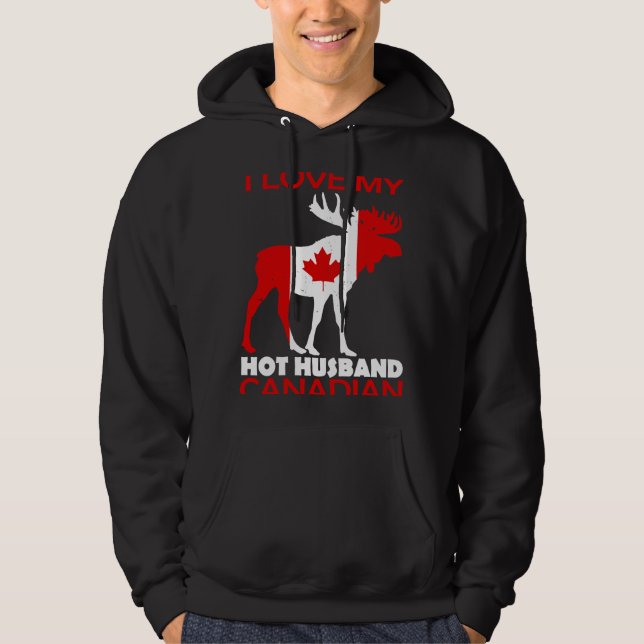 LgBN I Kärlek Make kanadensiska Maple Löv Animal C Hoodie (Framsida)