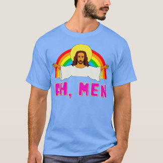 LGBT Ah Man Jesus Gay pride Rainbow T Shirt