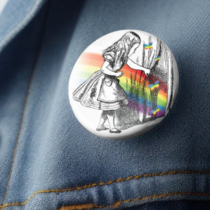 LGBT Alice i Wonderland Vintage Knapp