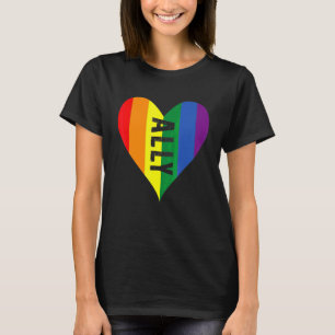 Lgbt Ally Pride Gay Peace Homosexual Lesbisk Rain T Shirt