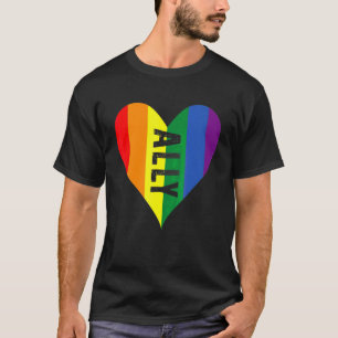 Lgbt Ally Pride Gay Peace Homosexual Lesbisk Rain T Shirt