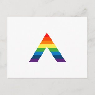 LGBT ALLY Rainbow Gay pride Flagga Vykort