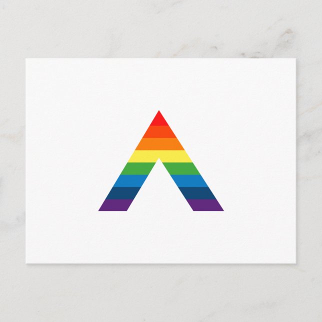 LGBT ALLY Rainbow Gay pride Flagga Vykort (Framsida)