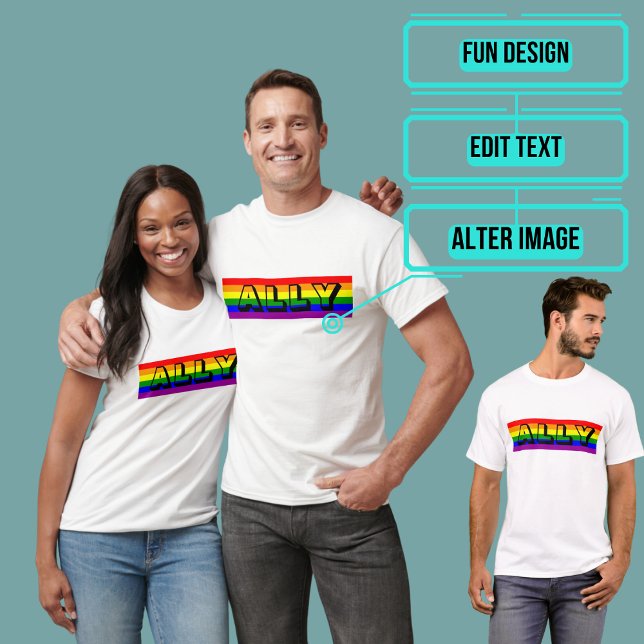 LGBT Ally Womens T Shirt (Please enjoy our LGBTQ+ ally products)