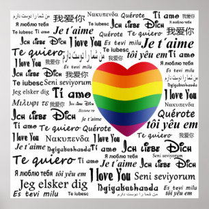 LGBT älskar jag dig Poster