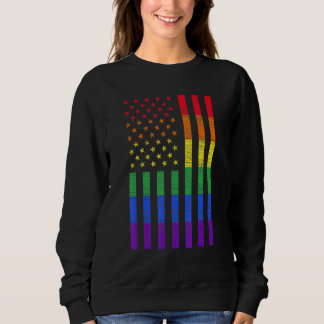 Lgbt American Pride Rainbow Gay Lesbisk Bisex T Shirt