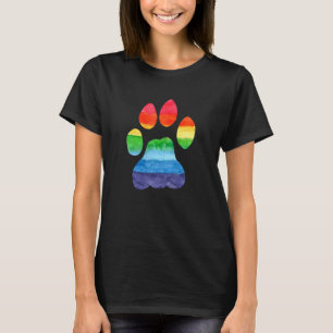 Lgbt-anhängare Furry Pride regnbåge Fursuit hundfo T Shirt