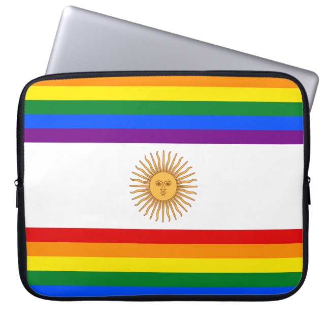 LGBT Argentina Laptop Sleeve (Framsidan)