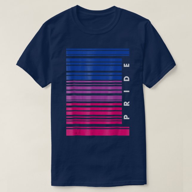 LGBT Awareness Month Barcode Panseual Pride LGBTQ  T Shirt (Design framsida)