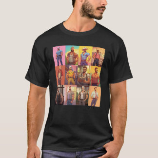LGBT Bear Dilf Manar Muscle Pappa Gay Bear Unge Jo T Shirt