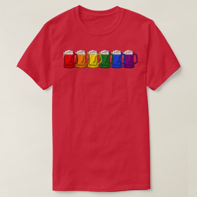 Lgbt Beer Mugg Proud Lgbtq Ally Manar Women Gay pr T Shirt (Design framsida)