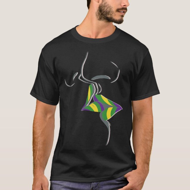 LGBT BI Lesbisk Kissing Läppar Mouth Gay pride Mar T Shirt (Framsida)
