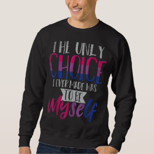 Lgbt Bi Pride Proud Bisexual Flagga Bise Lång Ärmad Tröja