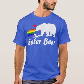 Lgbt Big Sister Bear Gay pride Equal Högers Rainbo T Shirt