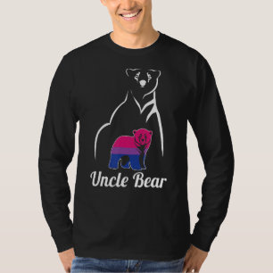 Lgbt Bisexual farbror Bear Bi Pride Flagga T Shirt