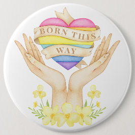 LGBT Born på detta sätt Knapp