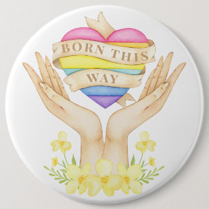 LGBT Born på detta sätt Knapp