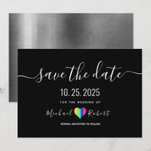 LGBT Bröllop spara datum