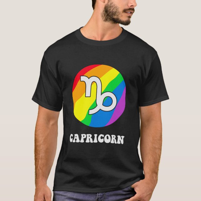 Lgbt Capricorn T Shirt (Framsida)