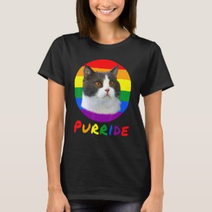 Lgbt Cat Purride Flagga Gay pride månad T Shirt