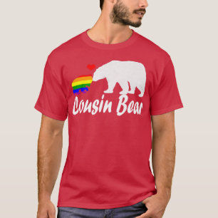 Lgbt Cousin Bear Gay pride Equal Högers Rainbow358 T Shirt