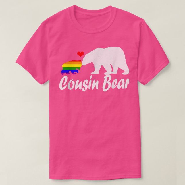 Lgbt Cousin Bear Gay pride Equal Högers Rainbow 35 T Shirt (Design framsida)