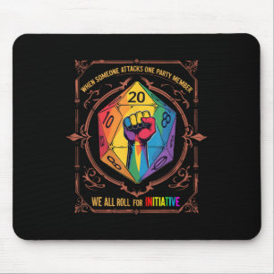 Lgbt Dnd Tröja När Någon Attackerar En Partimedlem Musmatta